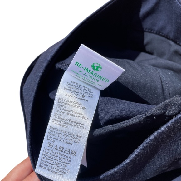 NWT J.CREW Kate Straight-Leg Navy Pant In Bi-Stretch Cotton Blend - Picture 6 of 7